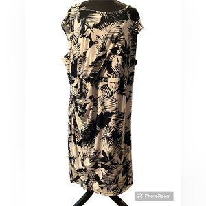 Roz & Ali dress, cap sleeves, gathered & lined